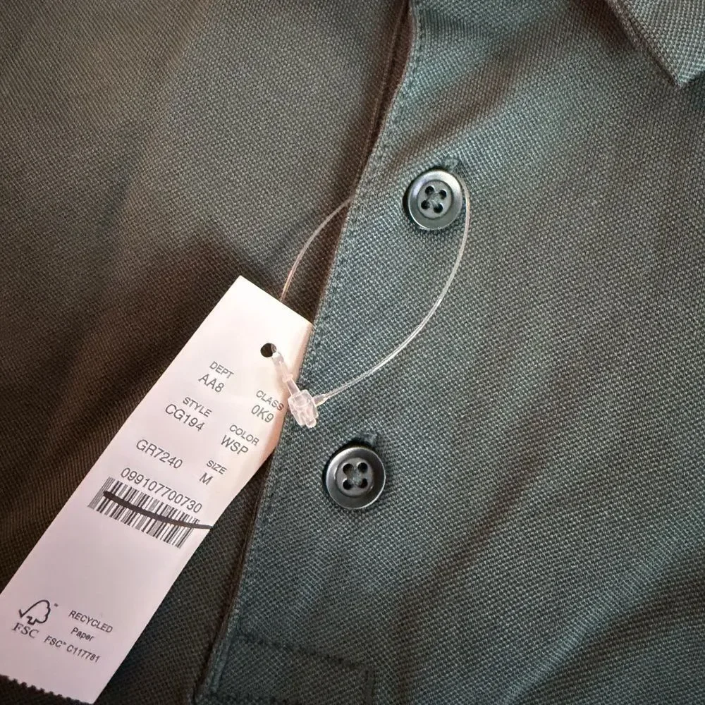 J.Crew Performance piqué polo shirt NWT Size M